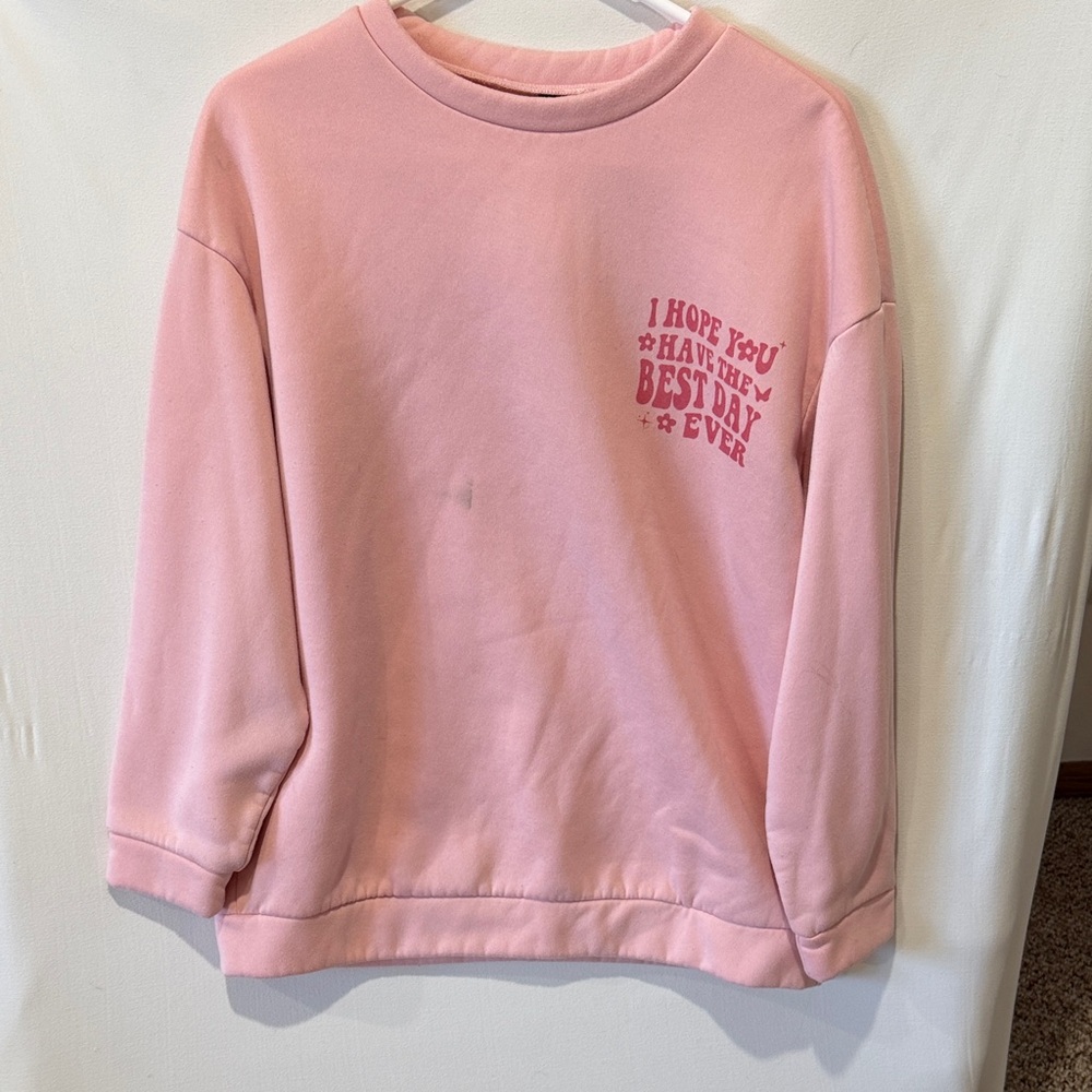 SHEIN Light Pink Casual Top